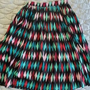 Pinup Couture pinup girl clothing circle skirt in black harlequin